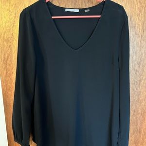 Very light long sleeve black blouse